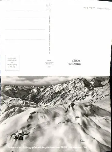 566887,St Anton a. Arlberg Galziggipfel m. Bergstation u. Skilift pub Risch-Lau L7362