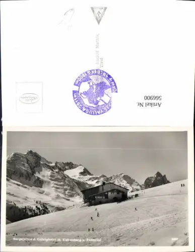 566900,Foto Ak Bergstation Galzigbahn m. Kaltenberg u. Patteriol St. Anton am Arlberg