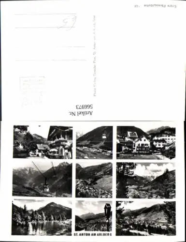 566973,Mehrbild Ak St Anton a. Arlberg Seilbahn Wegkreuz