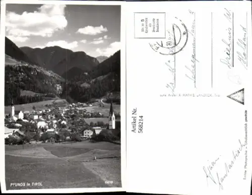 568214,Foto Ak Pfunds i. Tirol Totale