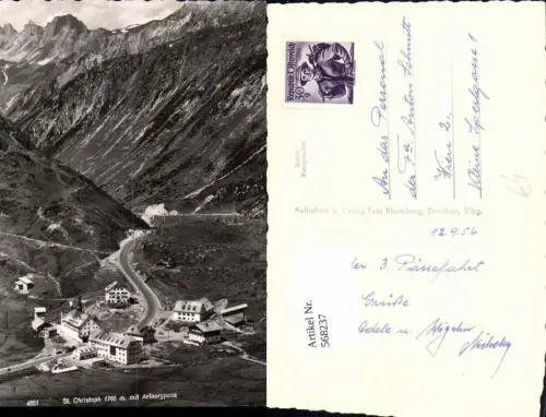 568237,Foto Ak St Christoph a. Arlberg St Anton a. Arlberg Arlbergpass