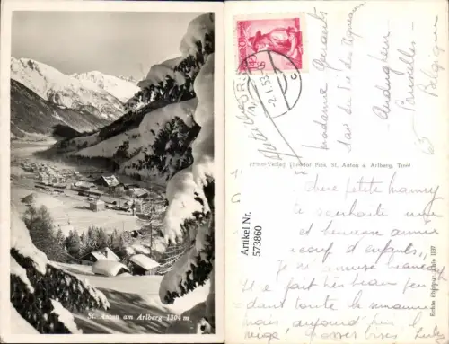 573860,Foto Ak St Anton am Arlberg Winteransicht