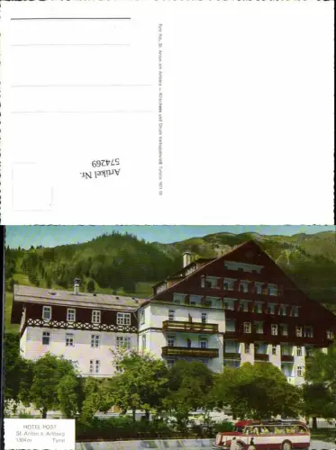 574269,St. Anton am Arlberg Hotel Post Postbus Bus Autobus