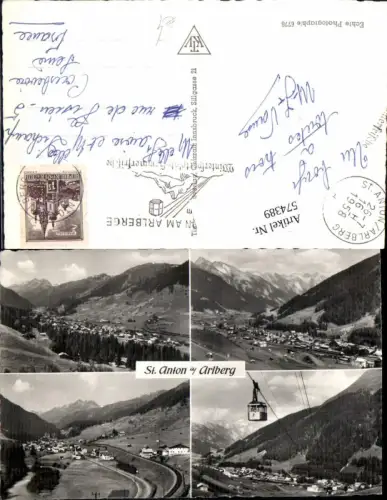 574389,Mehrbild Ak St Anton am Arlberg Seilbahn Gondel 2