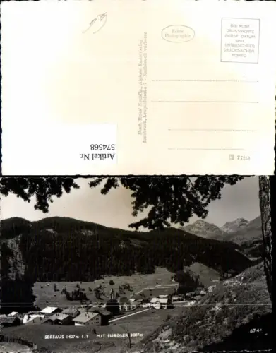574568,Foto Ak Serfaus m. Furgler