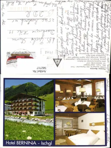 582717,Mehrbild Ak Pension Bernina Ischgl Paznauntal Zimmer Restaurant