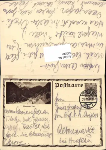 583803,Ganzsache Paznauntal Paznaun Pians Landeck