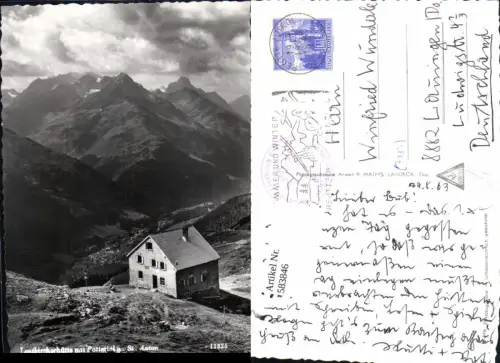 583846,Foto Ak Leutkircherhütte m. Patteriol u. St Anton St. Anton am Arlberg
