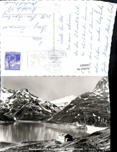 584493,Galtür Alpengasthof Piz Buin m. Silvrettastausee pub Risch-Lau W 3549