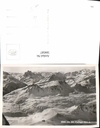 584587,Foto Ak Blick v. d. Valluga St. Christoph am Arlberg St. Anton am Arlberg