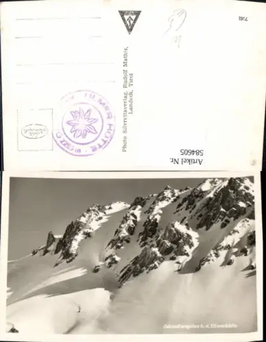 584605,Foto Ak Schindlerspitze b. d. Ulmerhütte Ulmer Hütte St. Anton am Arlberg