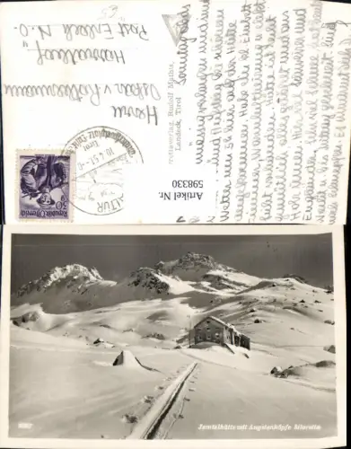 598330,Foto Ak Galtür Jamtalhütte m. Augstenköpfe Silvretta