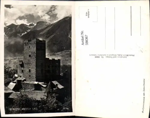598367,Foto Ak Schloss Landeck pub Risch-Lau 11640