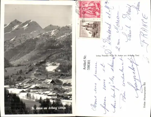 598381,Foto Ak St. Anton am Arlberg Winteransicht