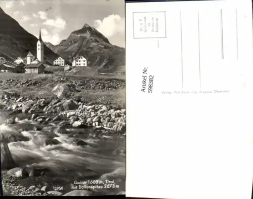598382,Foto Ak Galtür m. Ballunspitze