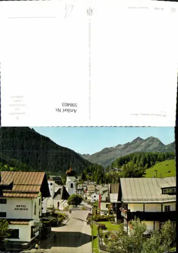 598403,Foto Ak St. Anton am Arlberg Ansicht m. Hotel Arlberg