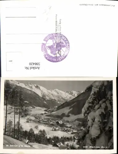 598420,Foto Ak St. Anton am Arlberg Winteransicht pub Risch-Lau 9302
