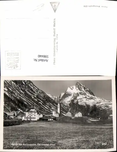 598440,Foto Ak Galtür m. Ballunspitze Paznauntal