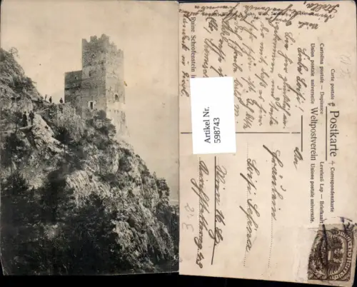598743,Stanz bei Landeck Ruine Schrofenstein im Oberinntal