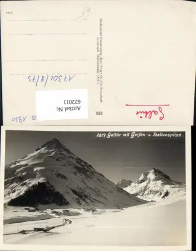 622011,Foto Ak Galtür m. Gorfen u. Ballunspitze
