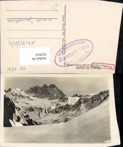 622016,Foto Ak Winter in der Silvretta Fluchthorn v. d. Tiroler Scharte Sankt Anton am Arlberg