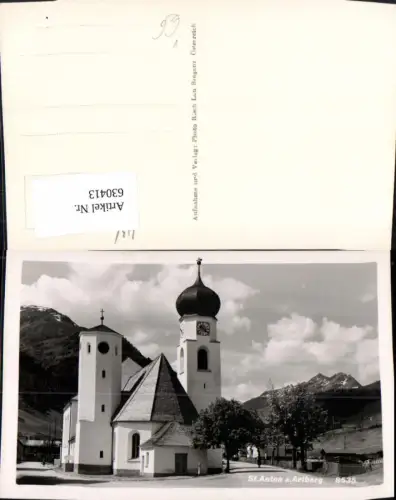 630413,Foto Ak St Anton a. Arlberg Kirche pub Risch-Lau 8535