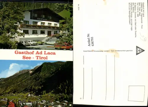 636793,Mehrbild Ak Gemeinde See Paznauntal Gasthof Ad Laca