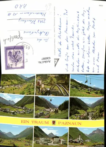 636997,Mehrbild Ak Ein Traum Paznaun Ischgl Kappl Mathon Galtür
