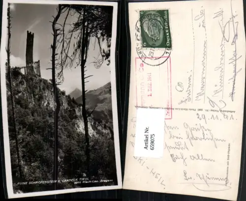 659075,Ruine Schrofenstein b. Landeck pub Risch-Lau 6380