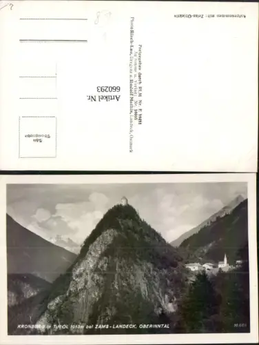 660293,Foto Ak Kronburg i. Tirol b. Zams Landeck Oberinntal pub Risch-Lau 10065