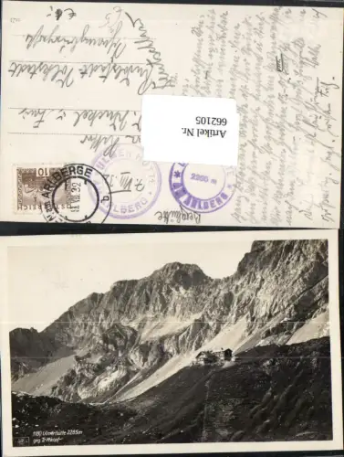 662105,Foto Ak Ulmer Hütte geg. Trittkopf St Anton a. Arlberg