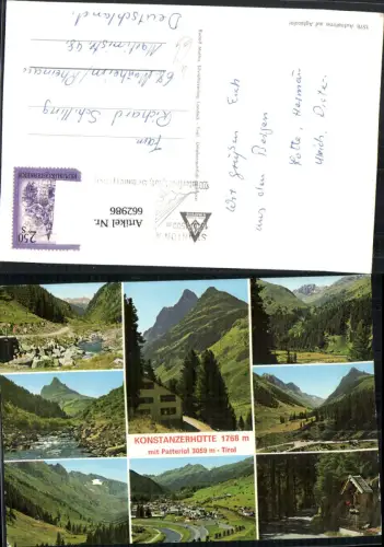 662986,Mehrbild Ak St. Anton am Arlberg Konstanzerhütte mit Patteriol