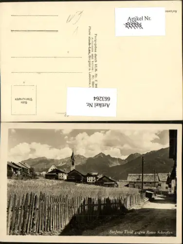 663264,Foto Ak Serfaus geg. Roter Schrofen pub Risch-Lau 11697