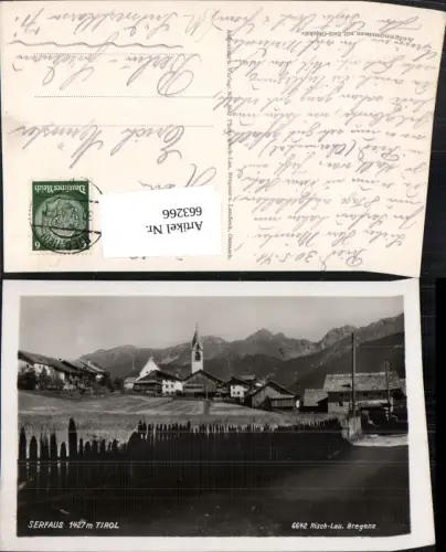 663266,Foto Ak Serfaus Ansicht pub Risch-Lau 6642