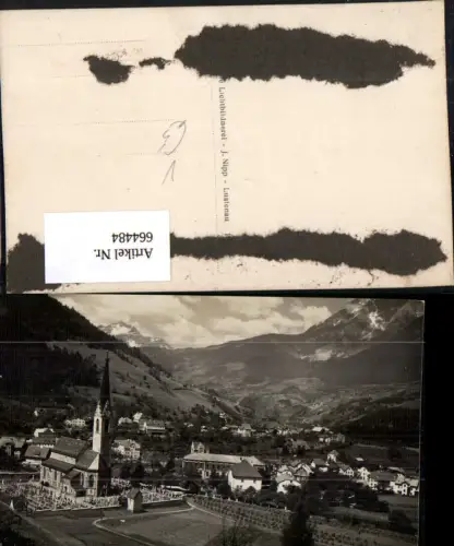 664484,Foto Ak Landeck Ansicht Kirche Friedhof pub J. Nipp 588