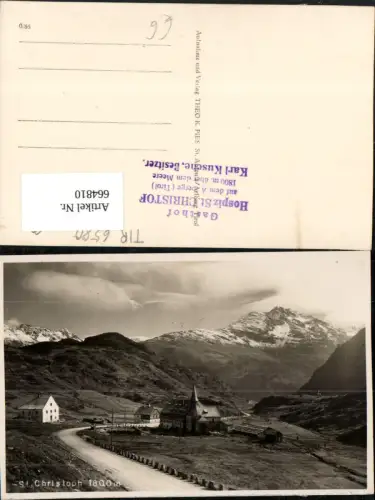 664810,Foto Ak St Christoph St. Anton am Arlberg