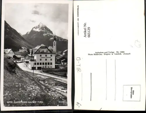 665129,Foto Ak Galtür Hotel Fluchthorn pub Risch-Lau 10903