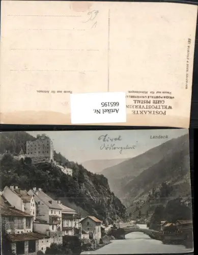 665195,Landeck Ansicht pub Würthle Sohn 881