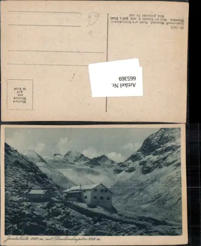 665369,Galtür Jamtalhütte m. Dreiländerspitze