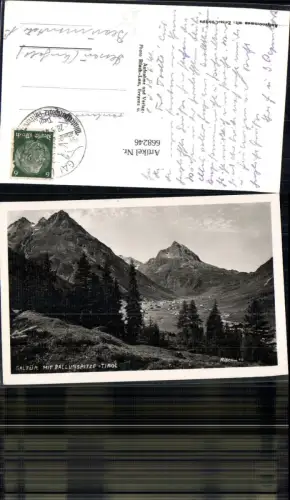 668246,Foto Ak Galtür mit Ballunspitze pub Risch-Lau 10896