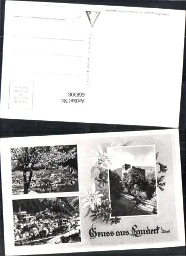 668308,Mehrbild Ak Landeck in Tirol Edelweiß