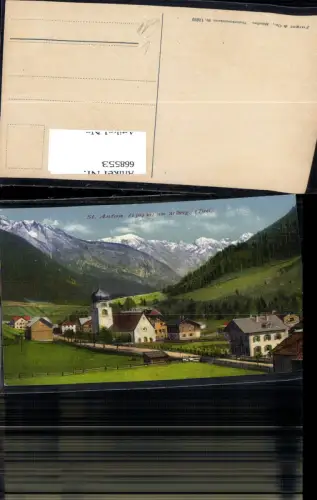 668553,St Anton a. Arlberg Ansicht m. Kirche pub Purger Co 12699