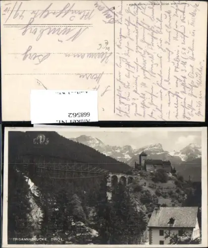 668562,Foto Ak Trisannabrücke Tobadill Viadukt