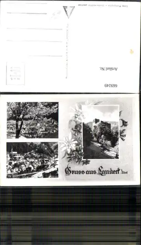 669249,Mehrbild Ak Landeck Edelweiß Blumen