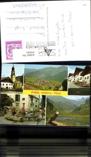 670261,Mehrbild Ak Fiss Tirol Kirche Brunnen Pferde
