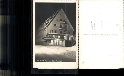 675161,seltene Foto-AK Zürs am Arlberg Hotel Alpenrose Tanzcafe