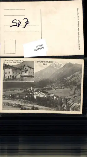 684432 Pfunds Stuben am Arlberg Trafik Handlung Peter Paul Schuchter