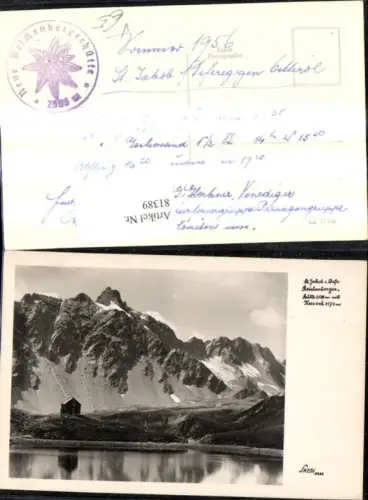 81389,Foto Ak St Jakob i. Defereggental Reichenbergerhütte m. Kees pub Sketh