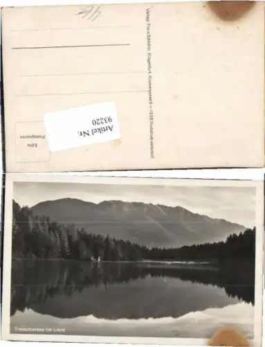 93220,Tristachersee bei Lienz Tristach 1928