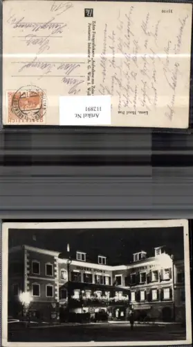 112891,Lienz Hotel Post Nacht Front 1930 Bezirk Lienz